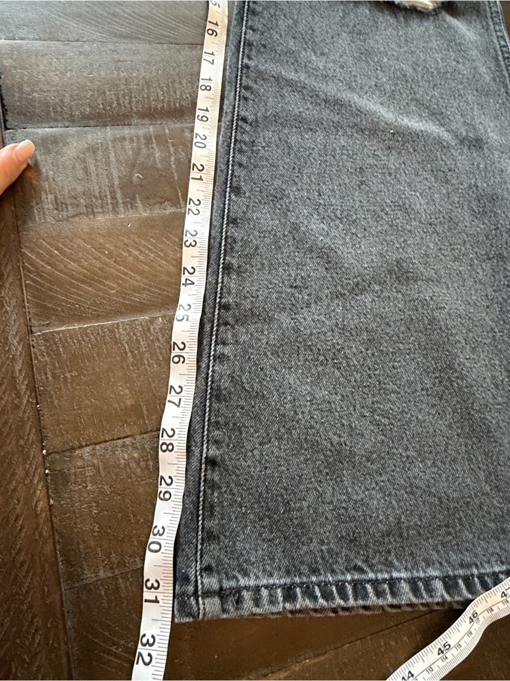 Wrangler Wanderer Black Flare Jeans with Green Back Patch 27x32 - Picture 12 of 13